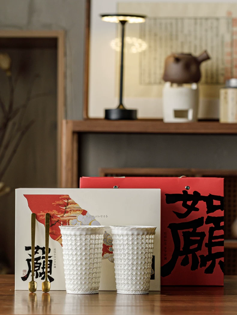 纯手工编织玲珑茶杯陶瓷主人杯高端个人专用可乐杯大容量喝茶杯子, source detail 14